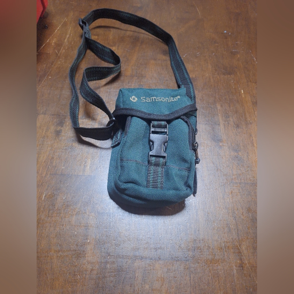 Samsonite Dark Green Belt Bag for Men